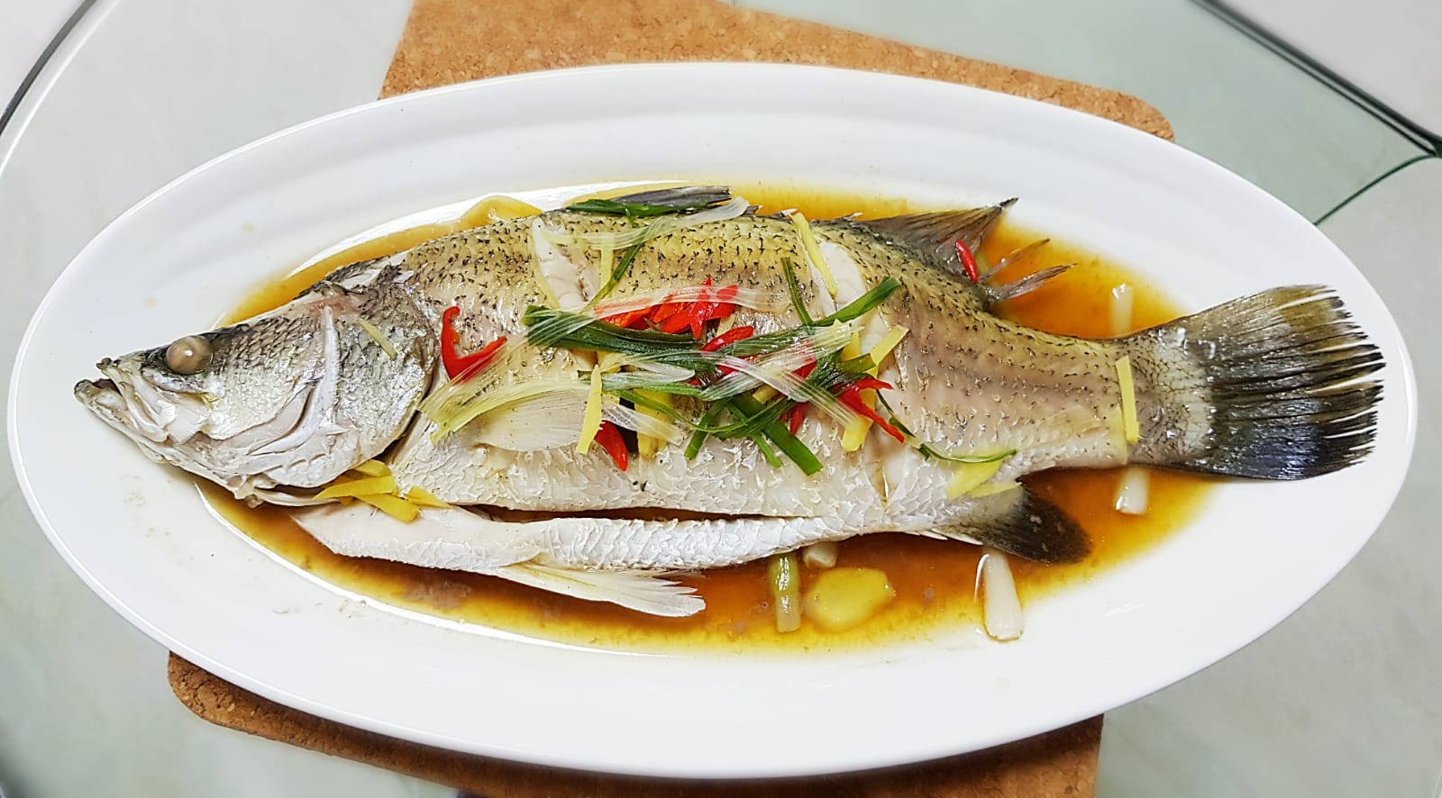 Steamed Sea Bass