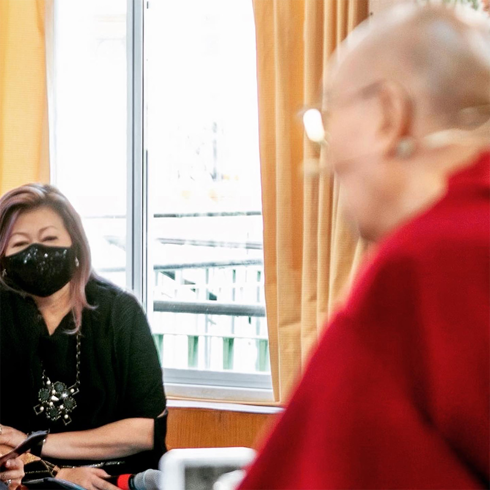 Keep Calm and Travel On - Monica meets the Dalai Lama