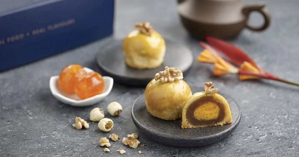 7 Unique Mooncakes to Wow Your Guests - Baked Walnut Salted Egg Yolk Lotus