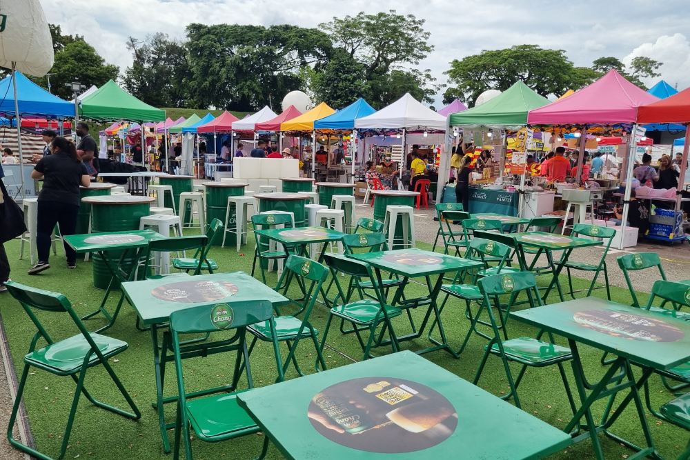 Chatuchak Street Food in Our Backyard - market seating