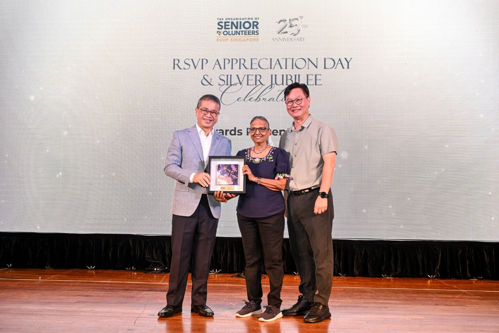 Veteran Silver Volunteers Honoured At RSVP Singapore’s 25th Anniversary Bash - Suseela