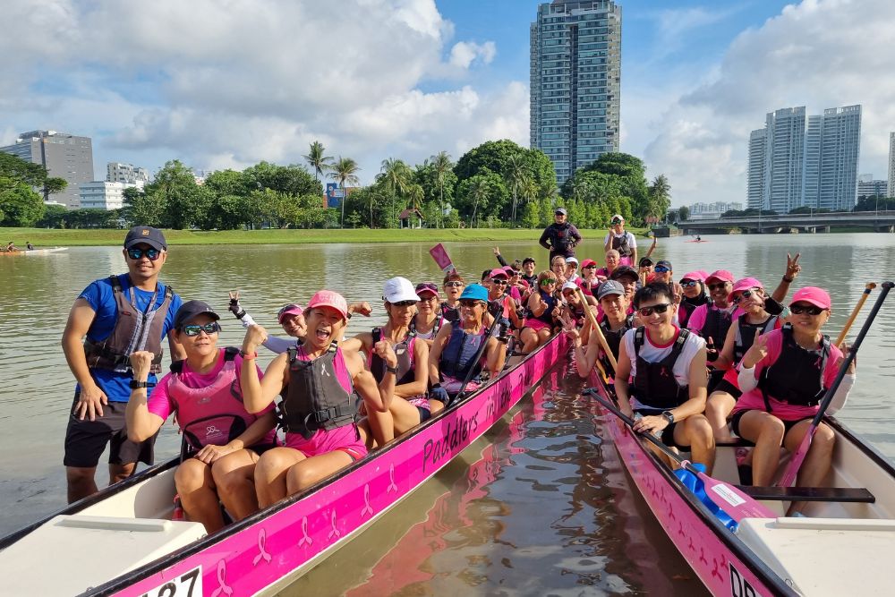 'Mothers, Survivors, Paddlers': The BCF Paddlers In The Pink Dragon Boating Team Row For Hope - A floating support group