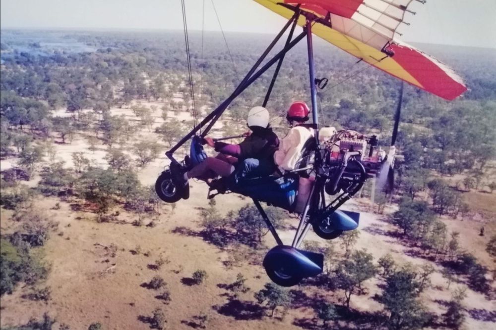 Mission Happiness: Active Ageing for Silvers Who Thrive Through Regular Exercise - Siti A Manaf - Microlight adventure over Hwange National Park