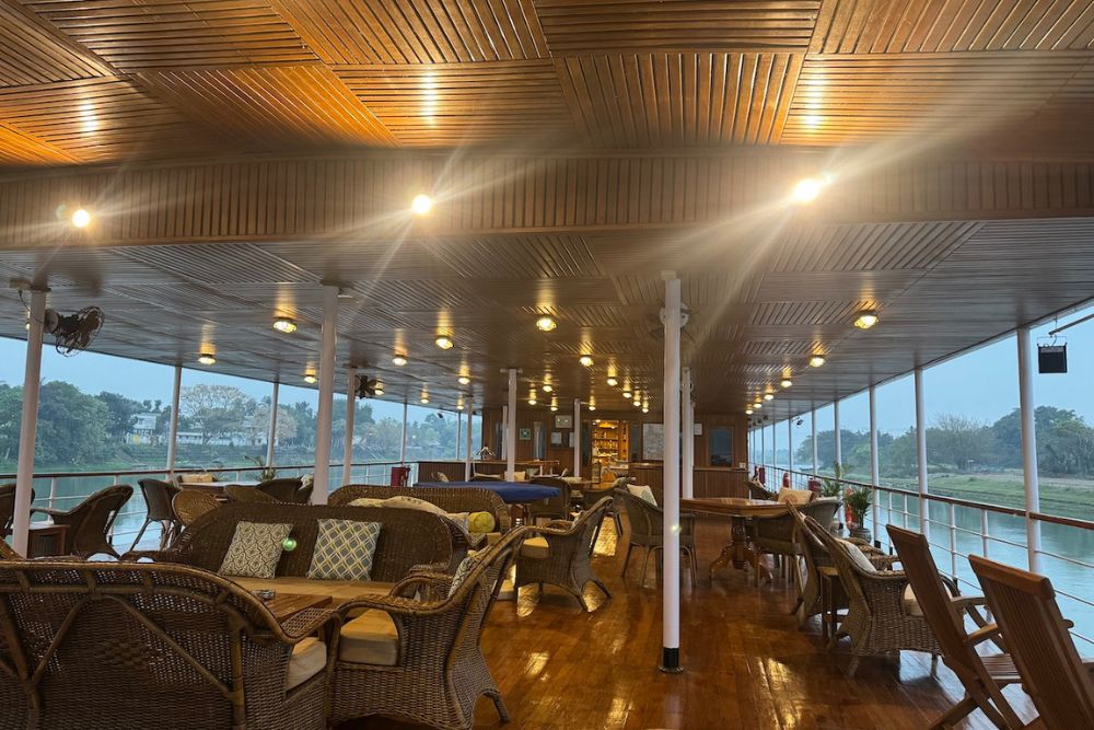 Cruising the Ganges River and Discovering India’s History - Deck view