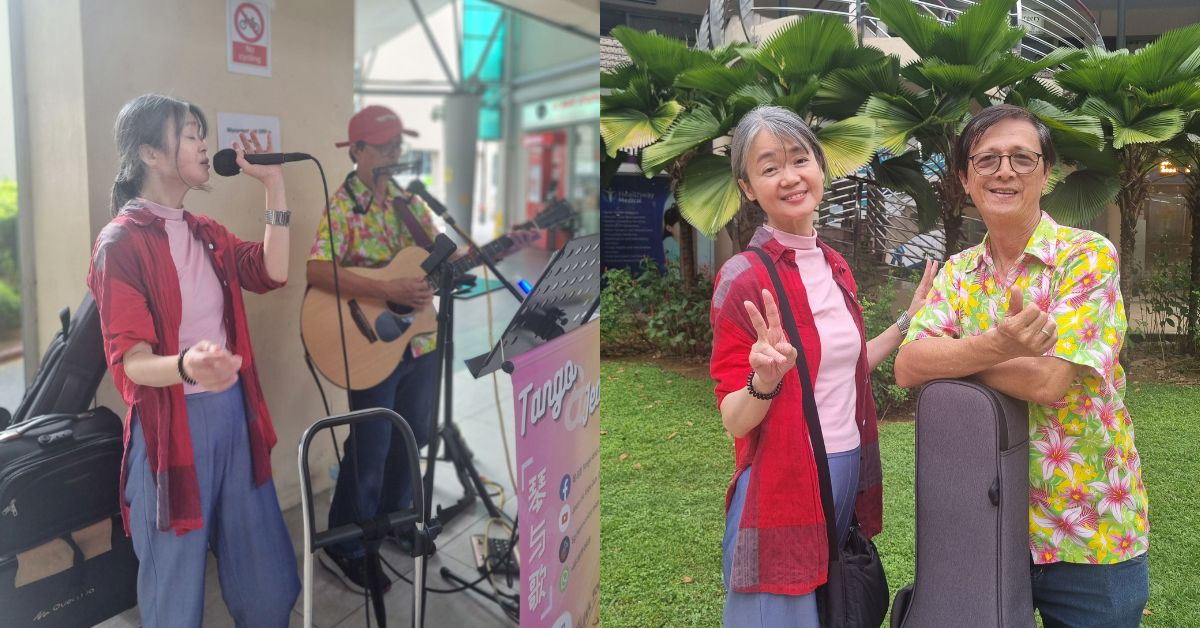 Senior Buskers Tango And Jean On How They Keep Humming & Strumming Along After Retirement