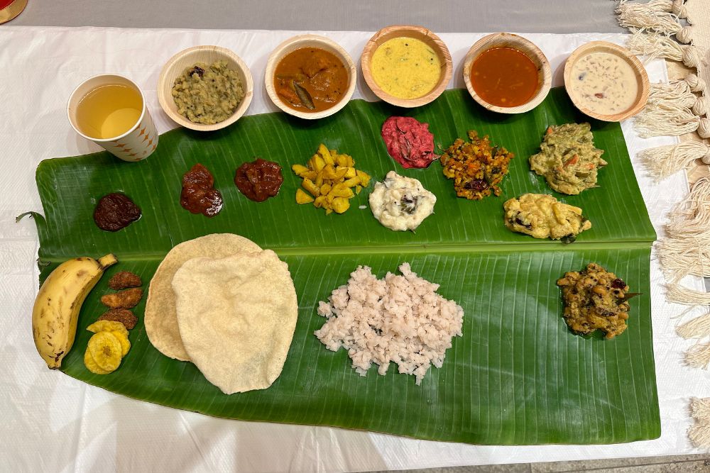 Eating From a Banana Leaf: Why Using Your Hands to Savour South Indian Food Makes It Taste Better - Sadya meal