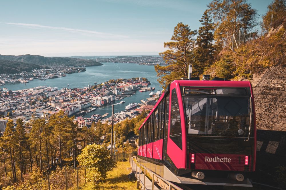 Make Your Travel Easier — Ride A Funicular For That Great View - Floibanen Funicular, Norway