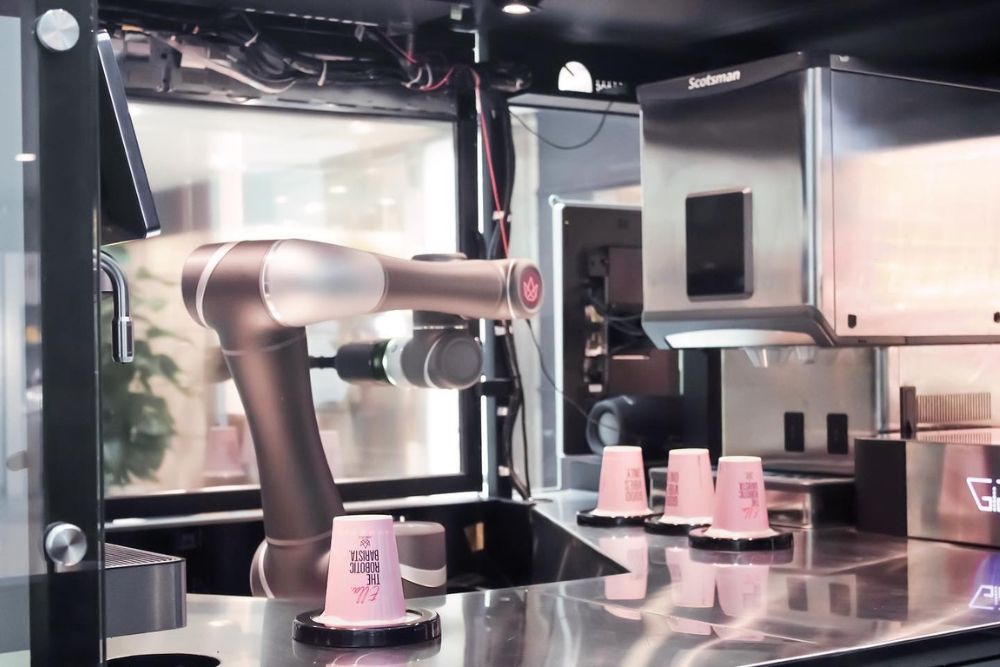 Unmanned Stores Might Be The Future – But It’d Be Nice If They Were Less Robotic-Robo-barista Ella makes cups of coffee with, well, robotic precision.