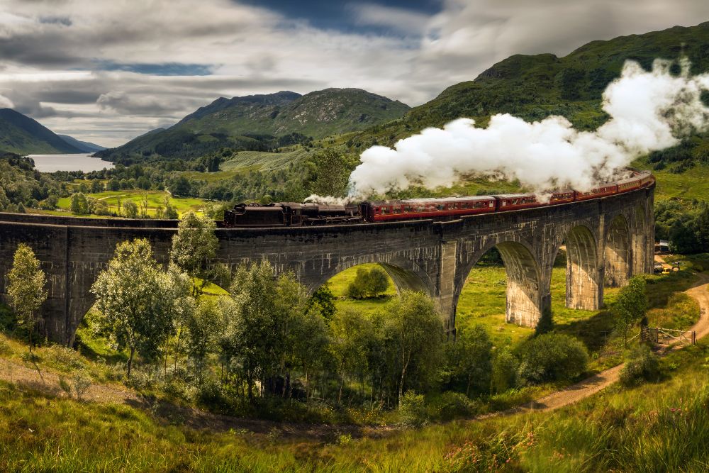 10 Harry Potter Must-Visit UK Attractions For the Potterheads including the Jacobite Steam Train-Glenfinnan Viaduct via Jacobite Steam Train, Fort William