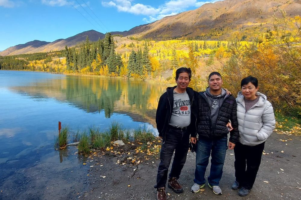 This Silver Couple Immigrated To Canada To Give Their Autistic Son A Better Life – And He Became A Special Olympics Athlete Along The Way - Enjoying the countryside