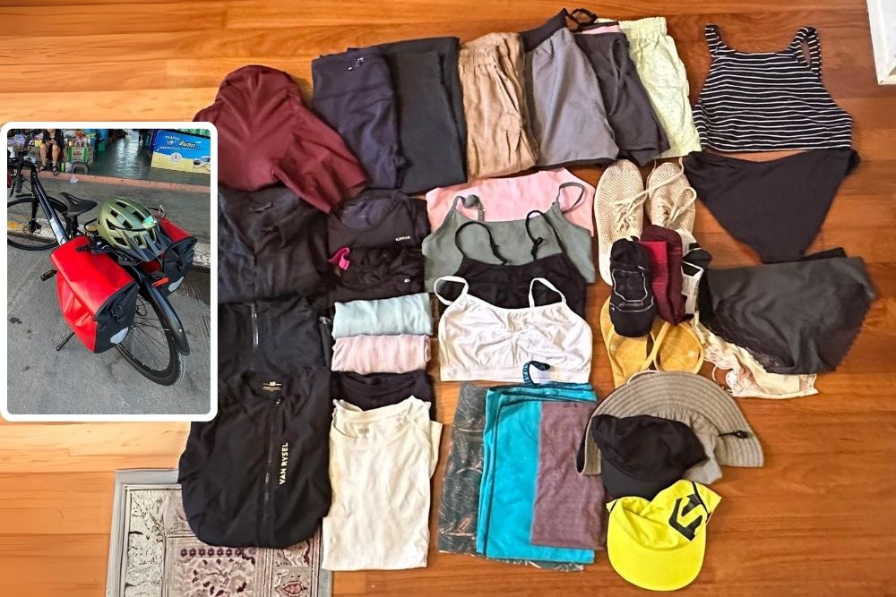 The Art of Later Life Relationships and Bike Touring in Laos - Clothes Packing