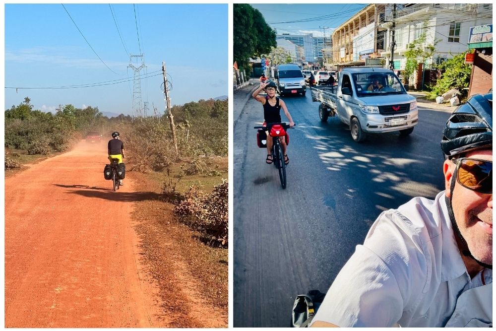 The Art of Later Life Relationships and Bike Touring in Laos - Start to Bike