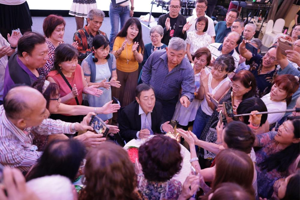 SilverHairsClub: How This Community-Led Senior Club In Singapore Amassed Over 10,000 Active Members - Celebrating late founders birthday before his passing