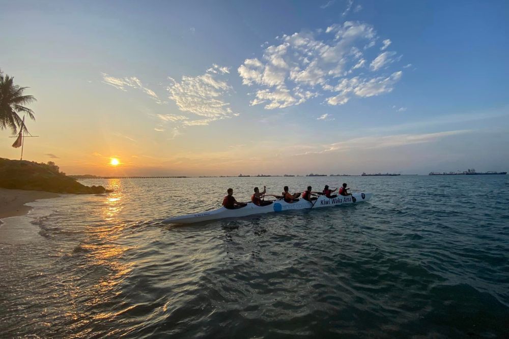 Active Ageing: The Silver Taking On Dragon Boat Races, Outrigger Canoe Rides & Mountain Treks In His Retirement - Mark Yuen Canoeing Training