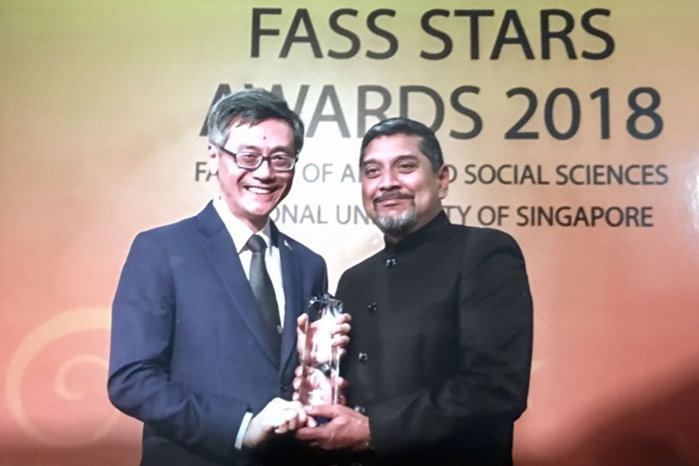 Viswa Sadasivan: A Kampong Boy’s Journey to Becoming a Presenter, CEO, and NMP - FASS Distinguished Arts And Social Sciences Alumni Award 2018