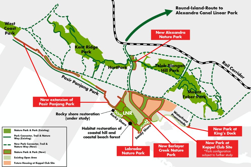 5 New Parks In Singapore To Visit Including Bidadari And Pasir Panjang - Labrador Nature Park Network and the Southern Ridges