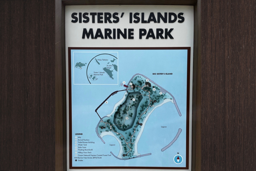 Sisters' Islands: A Guide To Exploring Singapore's First Marine Park and Big Sister’s Island - Map of Sisters’ Island Marine Park