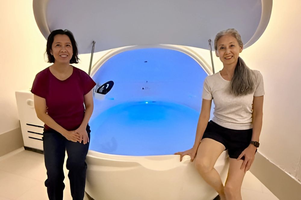 Sleepmaxxing: A Senior's Quest For Better Sleep - Floatation therapy with friend