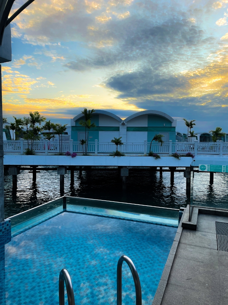 Port Dickson: A Budget Dream Beach Escape With Villas Over The Ocean, Just 4 Hours From Singapore - Sunrise from the villa.