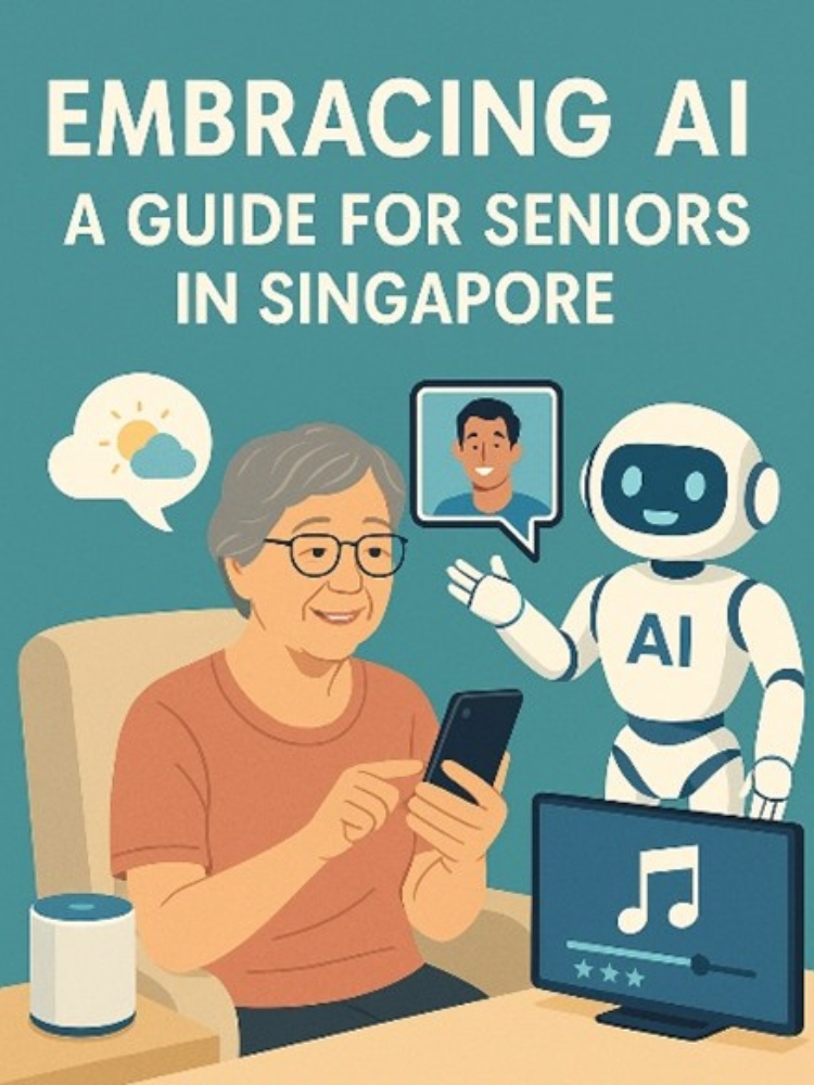Embracing AI: A Comprehensive Guide To Artificial Intelligence for Seniors in Singapore - AI generated image