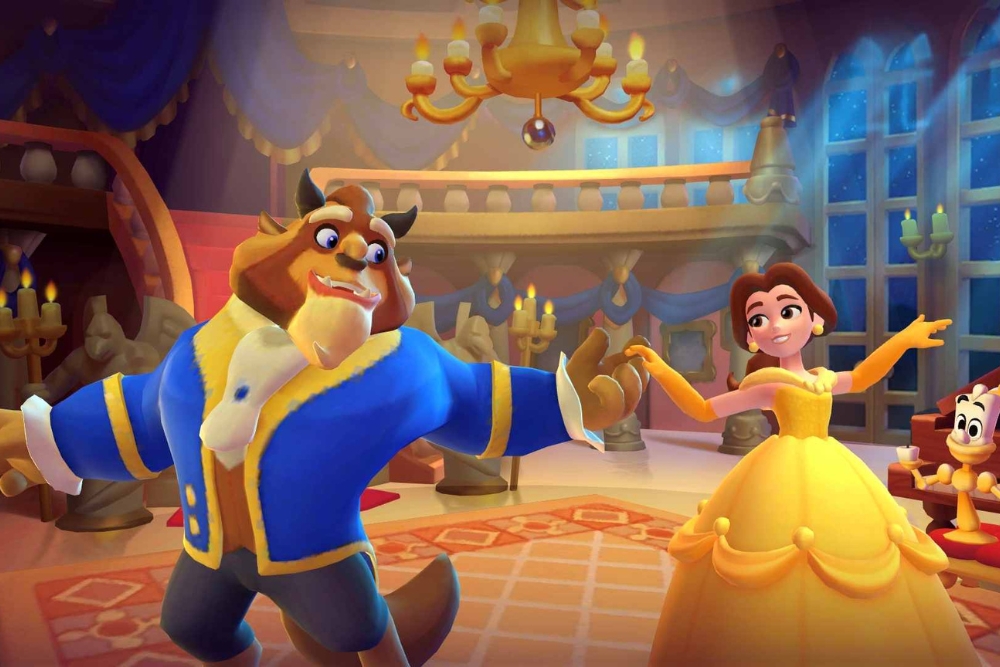 Best Mobile Games To Keep Your Brain Sharp & Fingers Nimble - Disney Solitaire - Beauty & The Beast