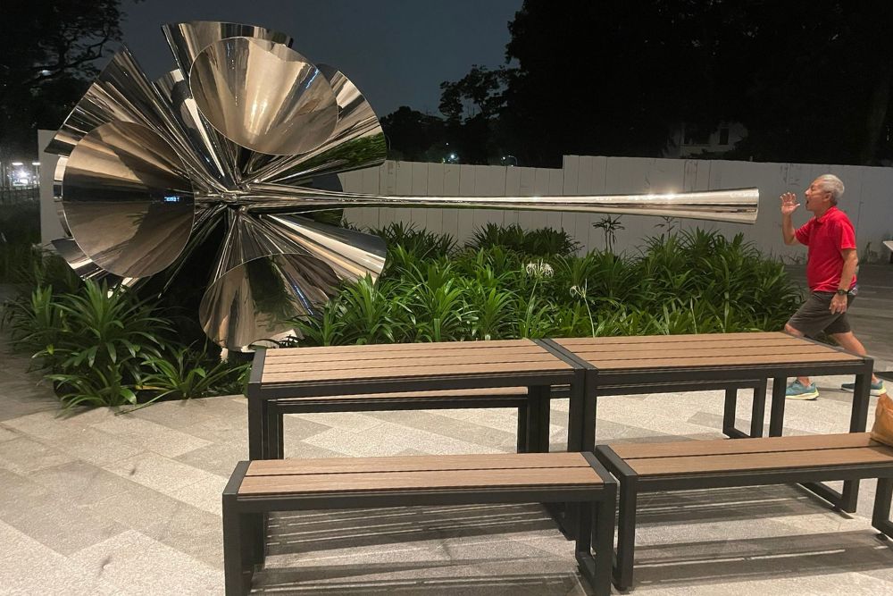 Staycation At Rochester Park: Exploring An Unexpectedly Charming Neighbourhood - Trumpet art installation