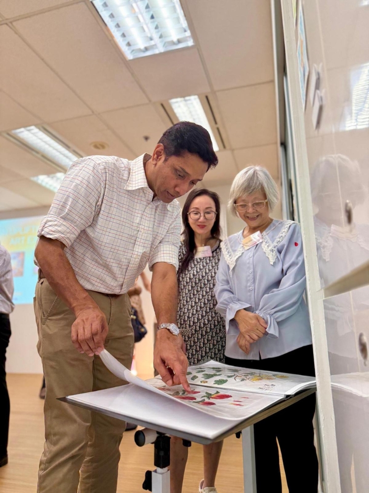 Stroke Survivor Rediscovers Joy and Purpose Through Art Thanks To Fellow Senior - Minister of State for Culture, Community and Youth, Dinesh Vasu Dash