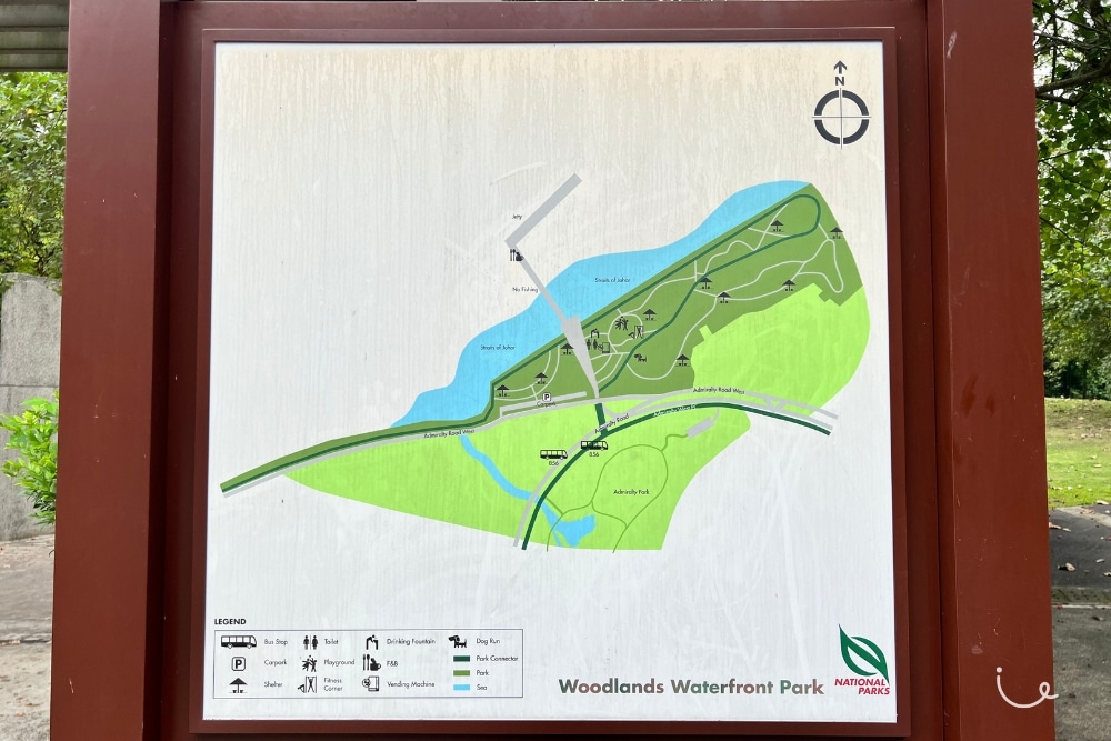 Guide To Woodlands Waterfront Park: Jetty Walk, Waterfront Vibes, And Views Of Johor Bahru - Park Map