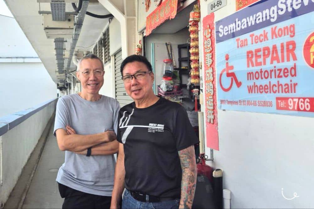 Retired Engineer Provides Personal Mobility Aids Repair Services For Seniors in Singapore – Often For Free - Repair hub for PMAs