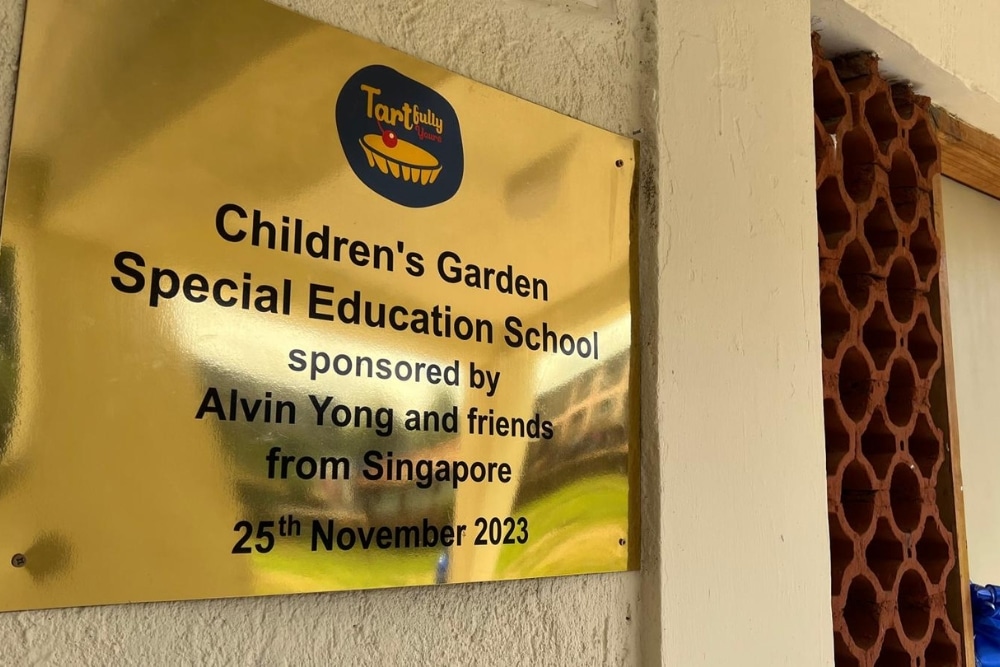 Meet Alvin Yong, The Singaporean Social Entrepreneur Changing Lives Overseas - The sign at CGH honouring Alvin’s contributions
