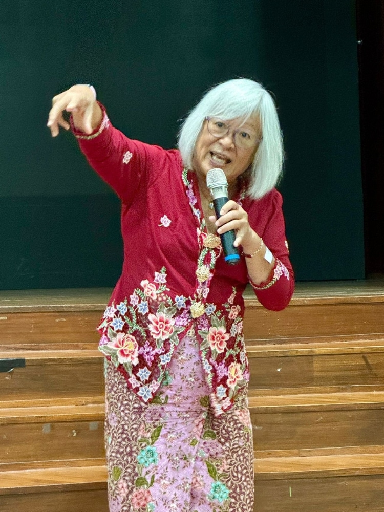 Solo Seniors In Singapore: How It Can Be Liberating, Fulfilling, And FunThe Liberation of being a Solo Senior - Josephine Chia giving a talk during National Day 2024 at Potong Pasir CC
