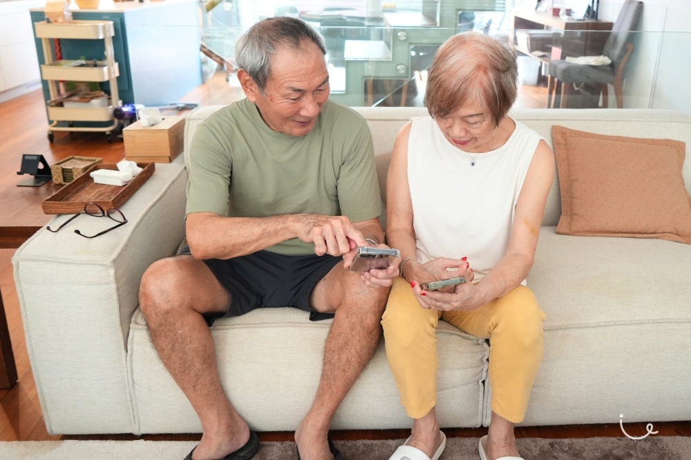 On Growing Old: What They Don't Always Tell You About Getting Older - The couple uses a shared calendar on their phones to keep track of their appointments