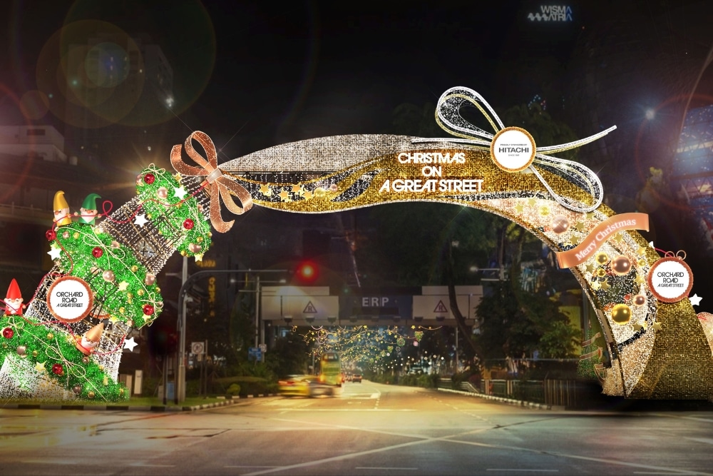Orchard Road Christmas Light-up: European-Style Markets, 14m Christmas Tree, Photo Spots And More - Main Arch in Front of ION Orchard